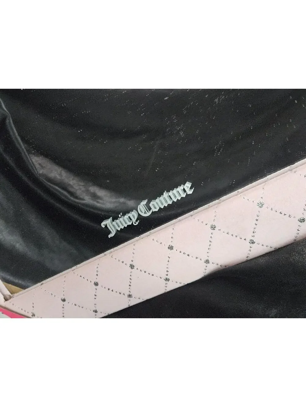 Juicy Couture Pink Sparkle Wall Mirror Coquette Y2K McBling Home / Room Decor
